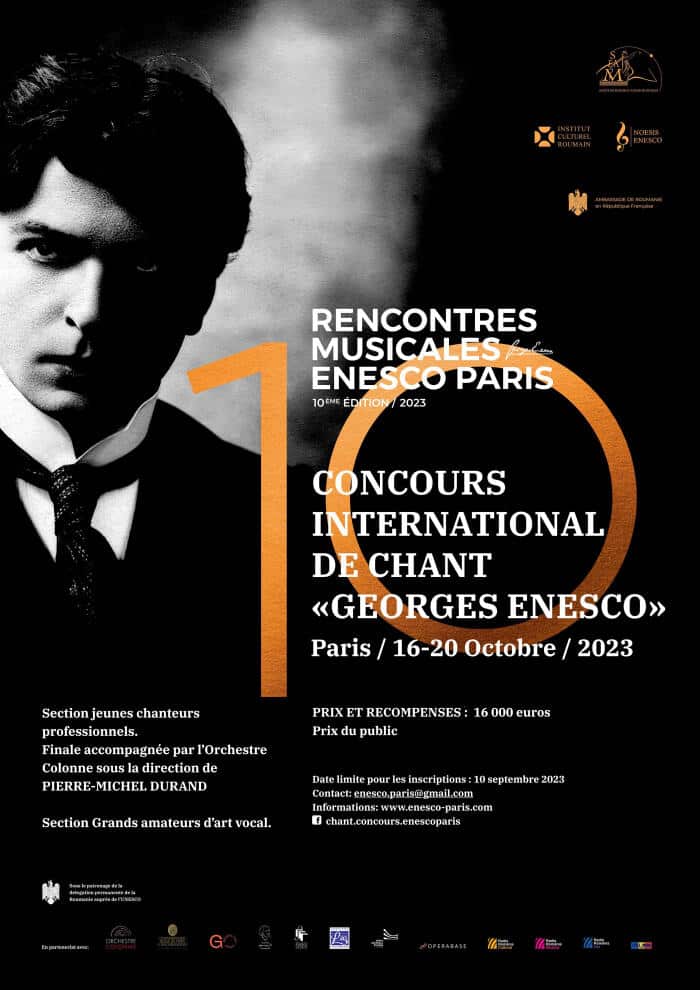 Concours International de chant Georges Enesco 2023