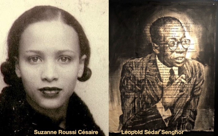 Suzanne Roussi Césaire & Léopold Sédar Senghor